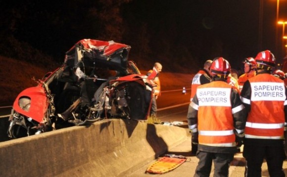 Accidente de un Ferrari F430 en Spa Francorchamps