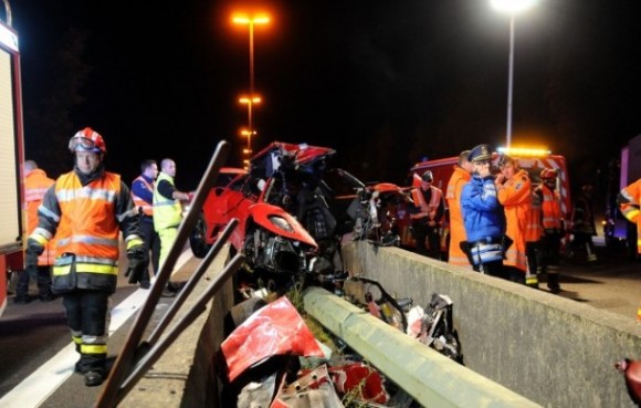 Accidente de un Ferrari F430 en Spa Francorchamps