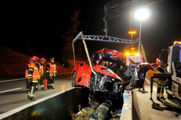 Accidente de un Ferrari F430 en Spa Francorchamps