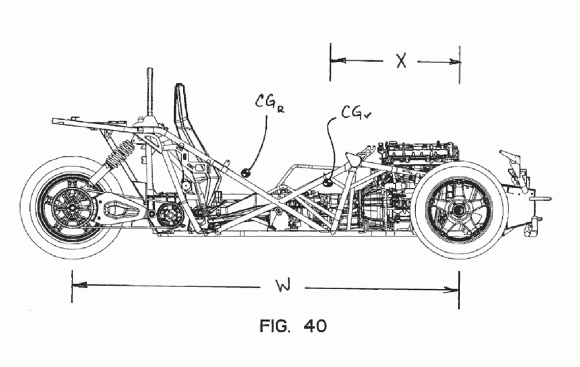 Una patente de Polaris nos muestra el diseño de un vehículo de tres ruedas