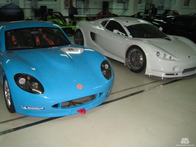El garaje que nos encontramos en Ascari Race Resort