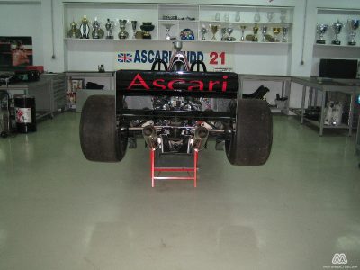 El garaje que nos encontramos en Ascari Race Resort