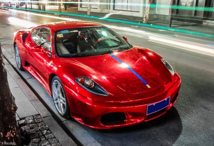 Terrible accidente de un Ferrari F430 en Pekín