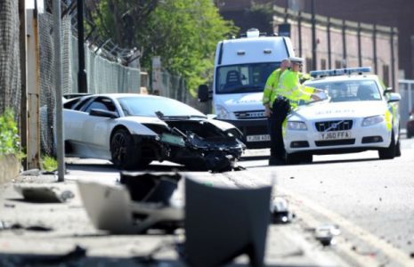 Accidente: Lamborghini Murciélago LP640 en Inglaterra