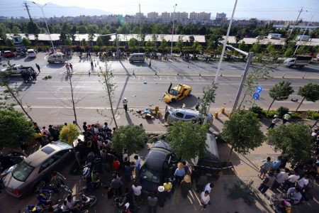 Destrozan un Lamborghini Murciélago en China