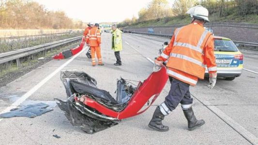 Accidente de un Ferrari F430 Scuderia a 300 km/h