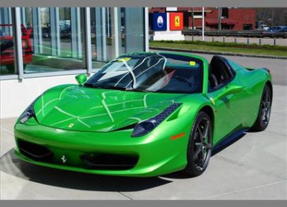 Ferrari 458 Spider Verde-Kers-Lucido a la venta