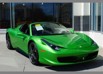 Ferrari 458 Spider Verde-Kers-Lucido a la venta