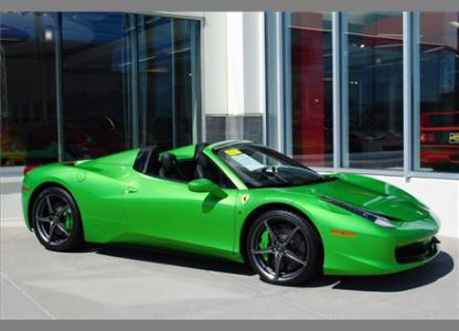 Ferrari 458 Spider Verde-Kers-Lucido a la venta