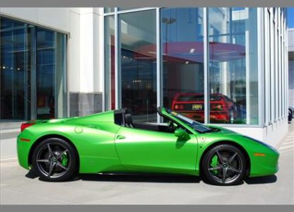 Ferrari 458 Spider Verde-Kers-Lucido a la venta