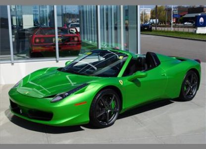 Ferrari 458 Spider Verde-Kers-Lucido a la venta