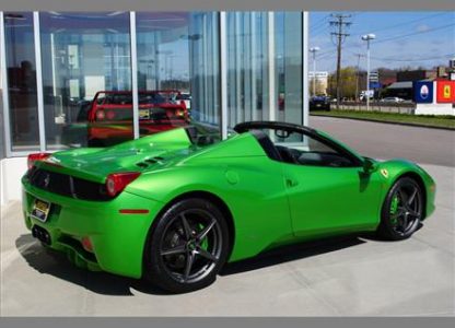 Ferrari 458 Spider Verde-Kers-Lucido a la venta