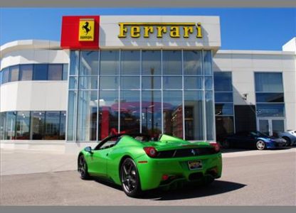 Ferrari 458 Spider Verde-Kers-Lucido a la venta