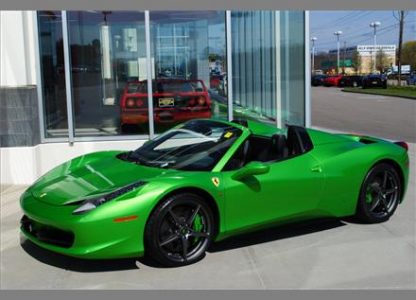 Ferrari 458 Spider Verde-Kers-Lucido a la venta