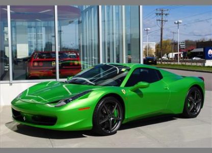 Ferrari 458 Spider Verde-Kers-Lucido a la venta