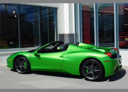 Ferrari 458 Spider Verde-Kers-Lucido a la venta