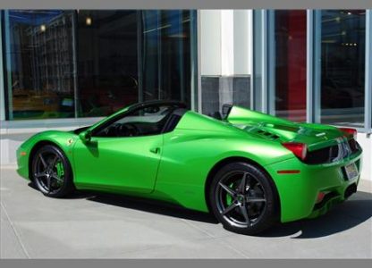 Ferrari 458 Spider Verde-Kers-Lucido a la venta