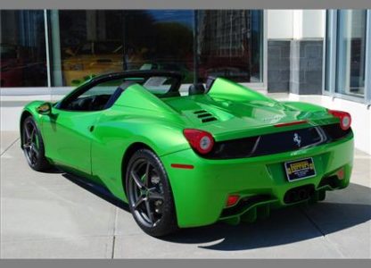 Ferrari 458 Spider Verde-Kers-Lucido a la venta