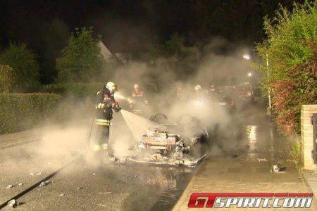 Arde un Ferrari 360 Spider en Hamburgo