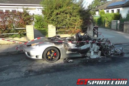 Arde un Ferrari 360 Spider en Hamburgo
