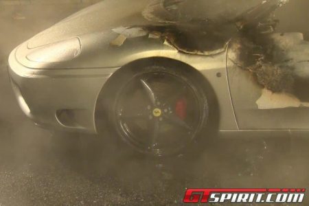 Arde un Ferrari 360 Spider en Hamburgo