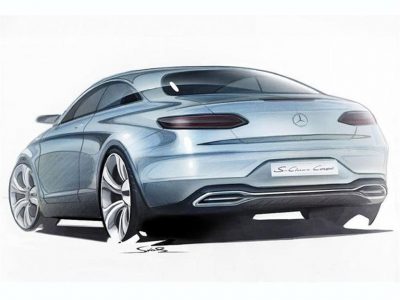 Mercedes Clase S Coupé, bocetos oficiales