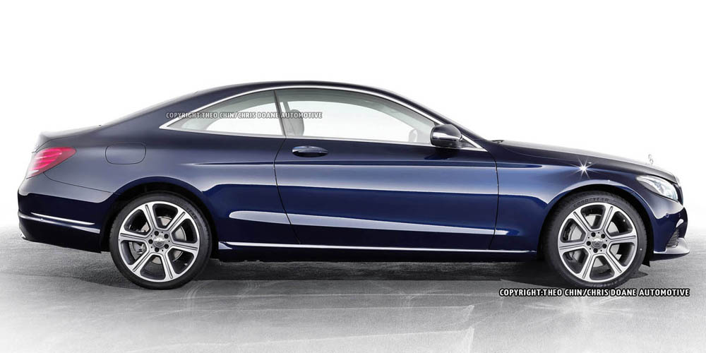 Ilustraciones del próximo Mercedes Clase C Coupé 1