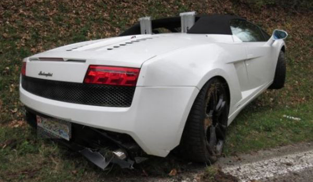 Destrozan un Lamborghini Gallardo LP560-4 Spyder en Suiza