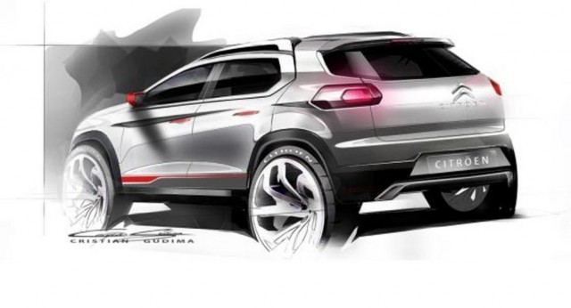 Primeros bocetos del nuevo Crossover de Citroën 2