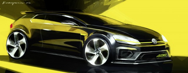 Volkswagen Golf R 400 Concept: 400 CV de camino a Pekín 2