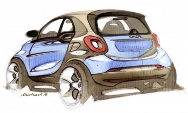 Desvelados los primeros bocetos oficial del Smart ForTwo 2015 2
