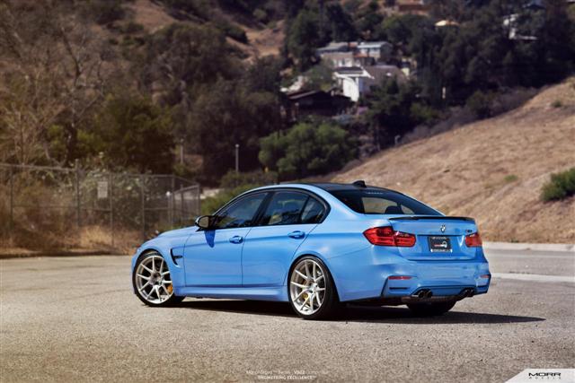 El primer BMW M3 F30 aterriza en Norteamérica, bajo la imagen de MORR Wheels 2
