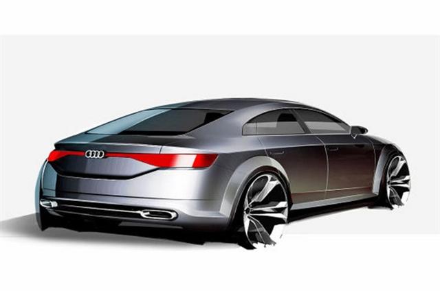 El prototipo Audi TT Sportback estará en París, primeros bocetos oficiales 3