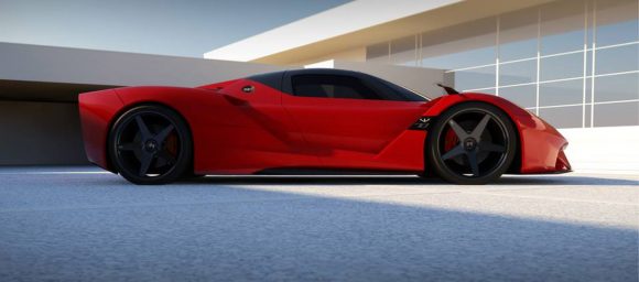 W70, un superdeportivo creado en Orlando inspirado en las líneas de Ferrari LaFerrari