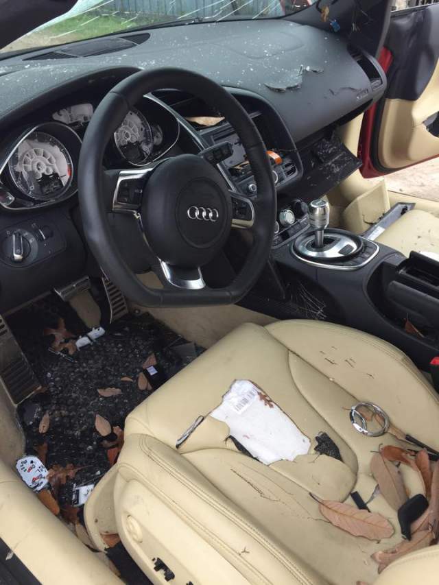Destruye el Audi R8 de su marido al enterarse de una infidelidad 3