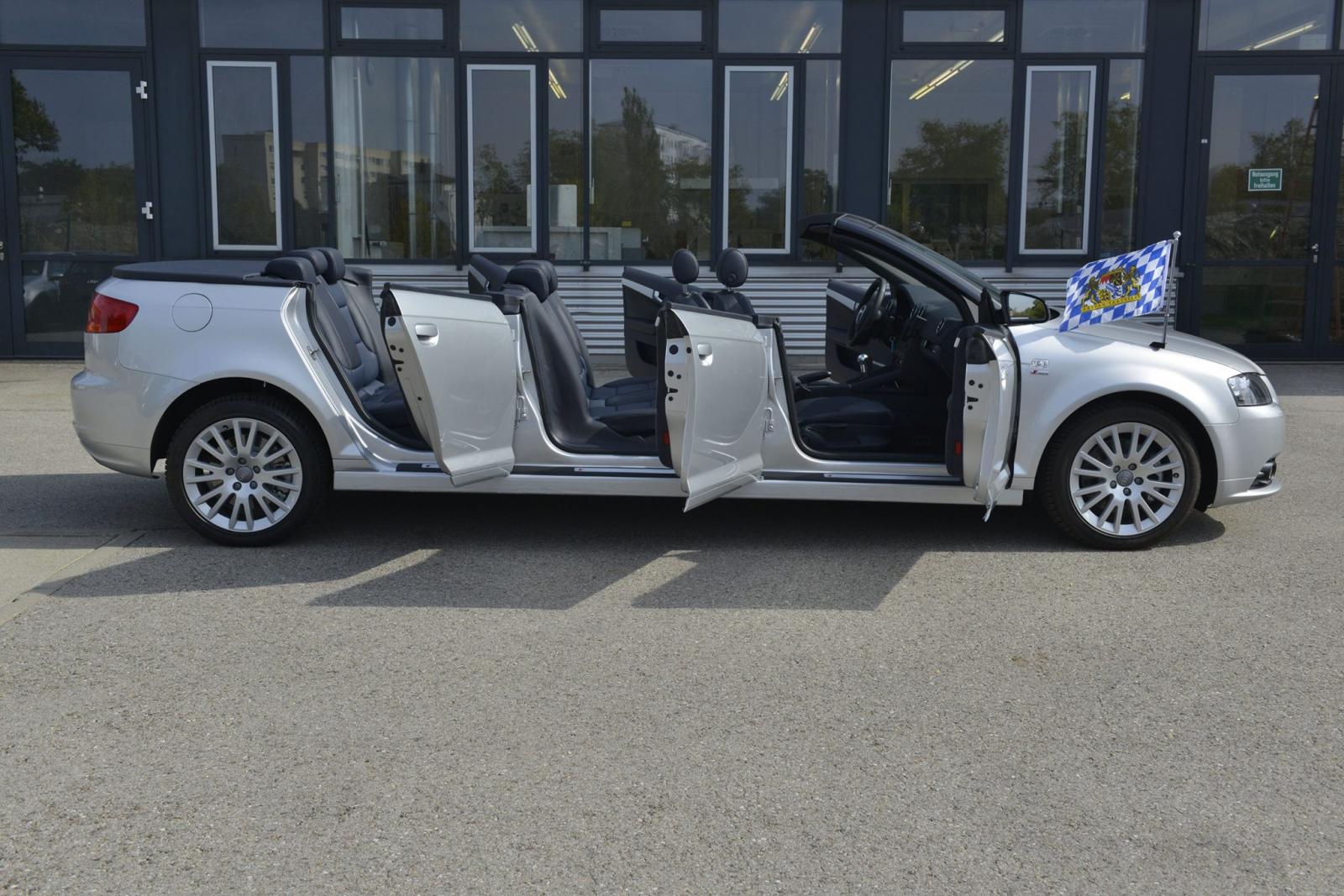 Sí, tus ojos no te engañan: Esto es un Audi A3 Cabrio de seis puertas y ocho ocupantes 4