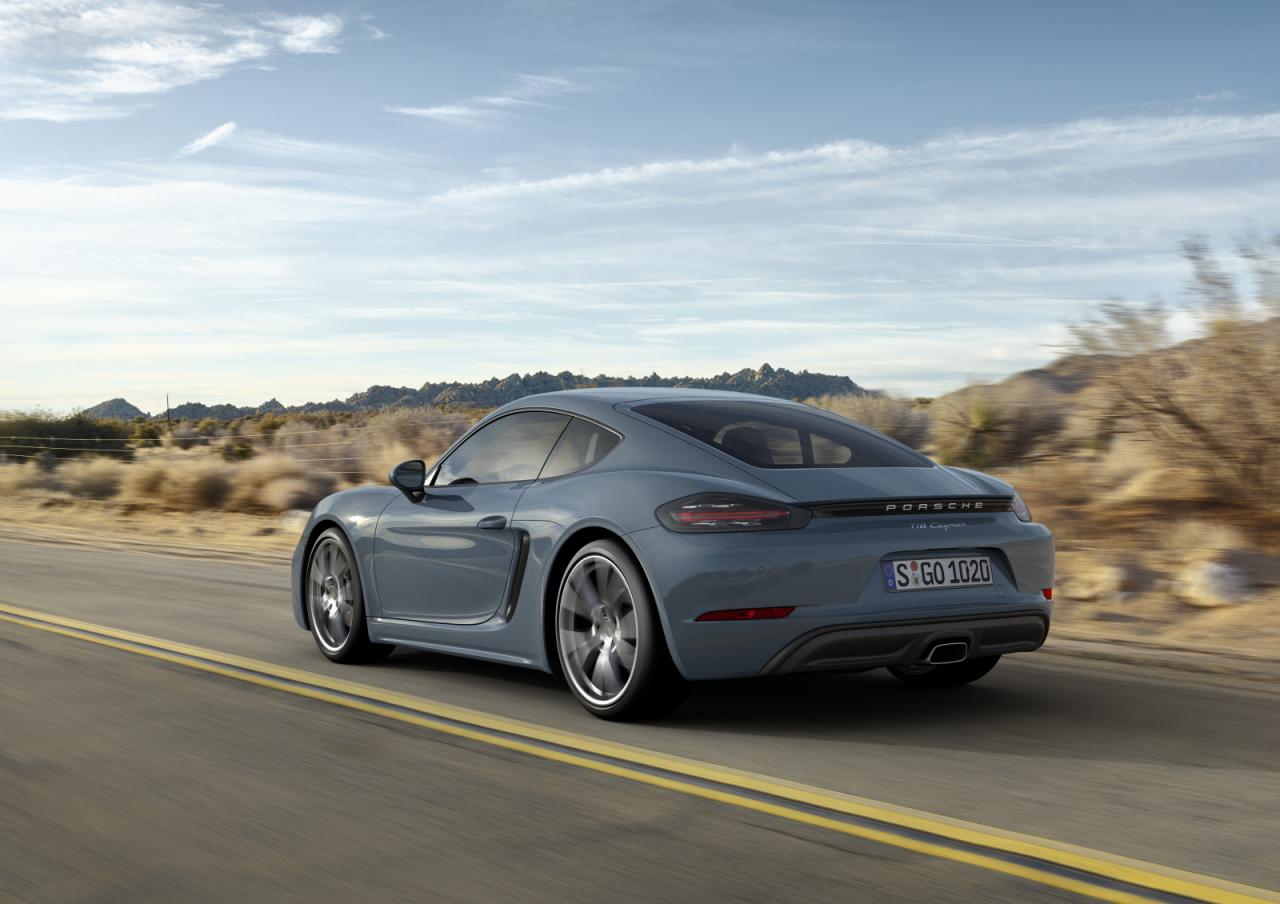 Oficial: Porsche 718 Cayman, con motores de cuatro cilindros