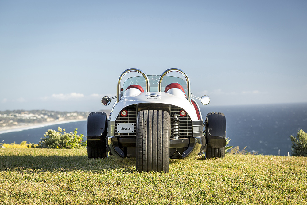 Vanderhall Venice Roadster: El roadster de tres ruedas con un peso de tan sólo 623 kilogramos