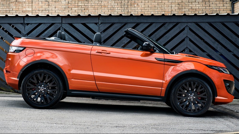 El Range Rover Evoque Cabrio de Kahn sigue siendo de color naranja