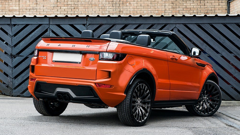El Range Rover Evoque Cabrio de Kahn sigue siendo de color naranja