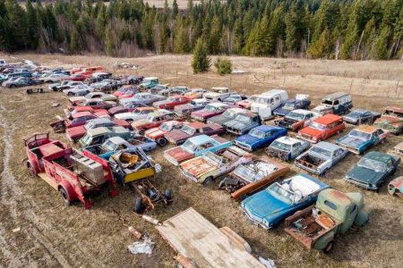 A la venta un terreno de dos hectáreas con más de 300 coches clásicos por 1,36 millones de euros: ¿El sueño de todo petrolhead?