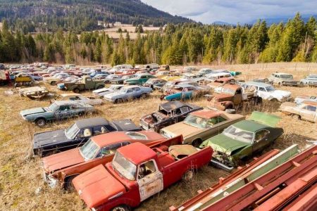 A la venta un terreno de dos hectáreas con más de 300 coches clásicos por 1,36 millones de euros: ¿El sueño de todo petrolhead?