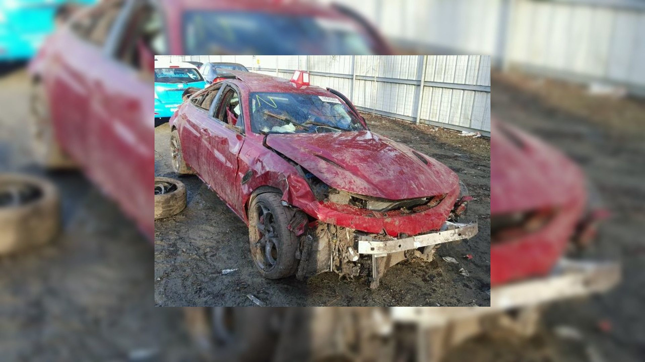 El primer Alfa Romeo Giulia accidentado llega desde Estados Unidos