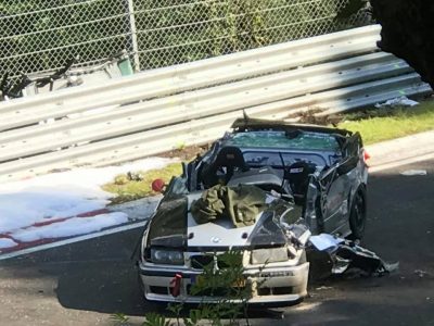 Este accidente grave en Nürburgring ha tenido 10 vehículos implicados, varios heridos... y algunos de ellos españoles