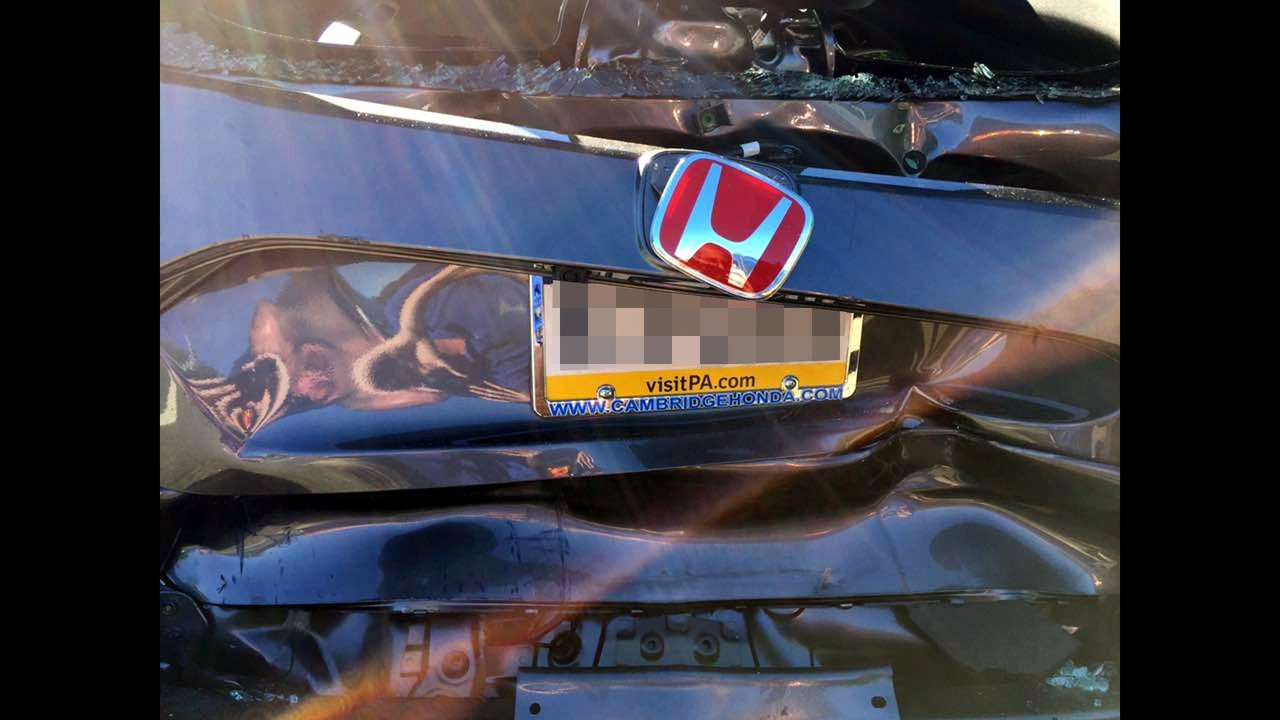 Fotos: Este Honda Civic Type R nuevo sufrió un accidente pocos minutos después de salir del concesionario