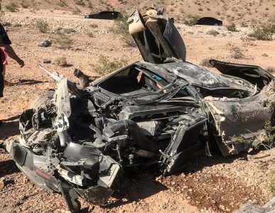 Espectacular accidente: Así ha quedado este pobre McLaren 720S en Las Vegas