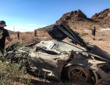 Espectacular accidente: Así ha quedado este pobre McLaren 720S en Las Vegas