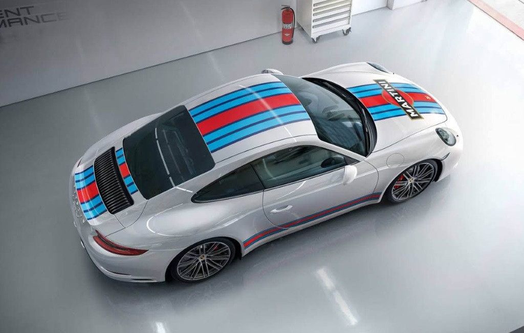 Ya puedes equipar la decoración Martini Racing en el Porsche 911 de manera oficial