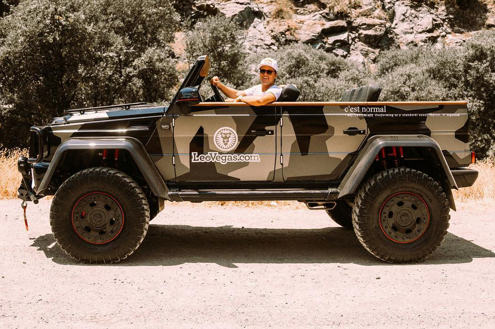 El Mercedes G 500 44² sin techo es la última creación de Jon Olsson