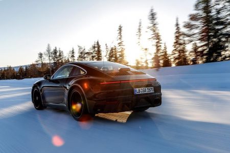 Así son los test de estes finales del nuevo Porsche 911